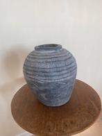 Mooie Sobere Kruik / Pot - 26x29 cm, Zwart, Aardewerk of Porselein, Ophalen of Verzenden, Zo goed als nieuw