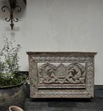 Oud houten ornament op voet sober sleets imperfect, Ophalen of Verzenden