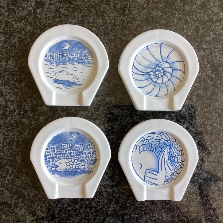 Onderzetter, messenlegger, Jacques Tange, kunstweek 2006, Huis en Inrichting, Woonaccessoires | Onderzetters, Zo goed als nieuw