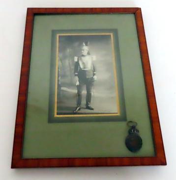  Foto uit 1853 (Reutlinger) en medaille, St Helena veteraan  beschikbaar voor biedingen