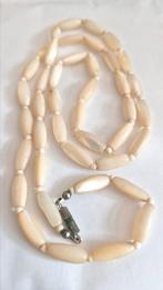 Vintage Ketting met parelmoer/ schelp., Ophalen of Verzenden