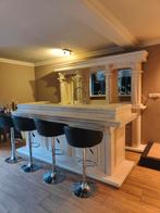 Mooie Houten Bar met Barstoelen, Ophalen, Gebruikt, Inclusief barstoelen