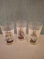 3 mooie glazen met schepen / galjoenen, Ophalen of Verzenden