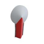 Vintage maan lamp Samuel Parker, Slamp Italy, Kunststof, Gebruikt, 50 tot 75 cm, Samuel Parker, Slamp Italy