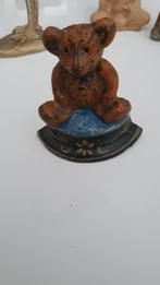 Gietijzeren Teddybeer Deurstopper - 8cm, Ophalen of Verzenden