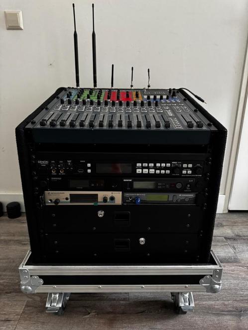 Compleet Taperack – Soundcraft Si Expression + 2xShure & IEM, Muziek en Instrumenten, Mengpanelen, Gebruikt, 10 tot 20 kanalen
