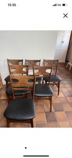 Deens design eetkamer stoelen, Ophalen, Zo goed als nieuw, Zwart, Hout