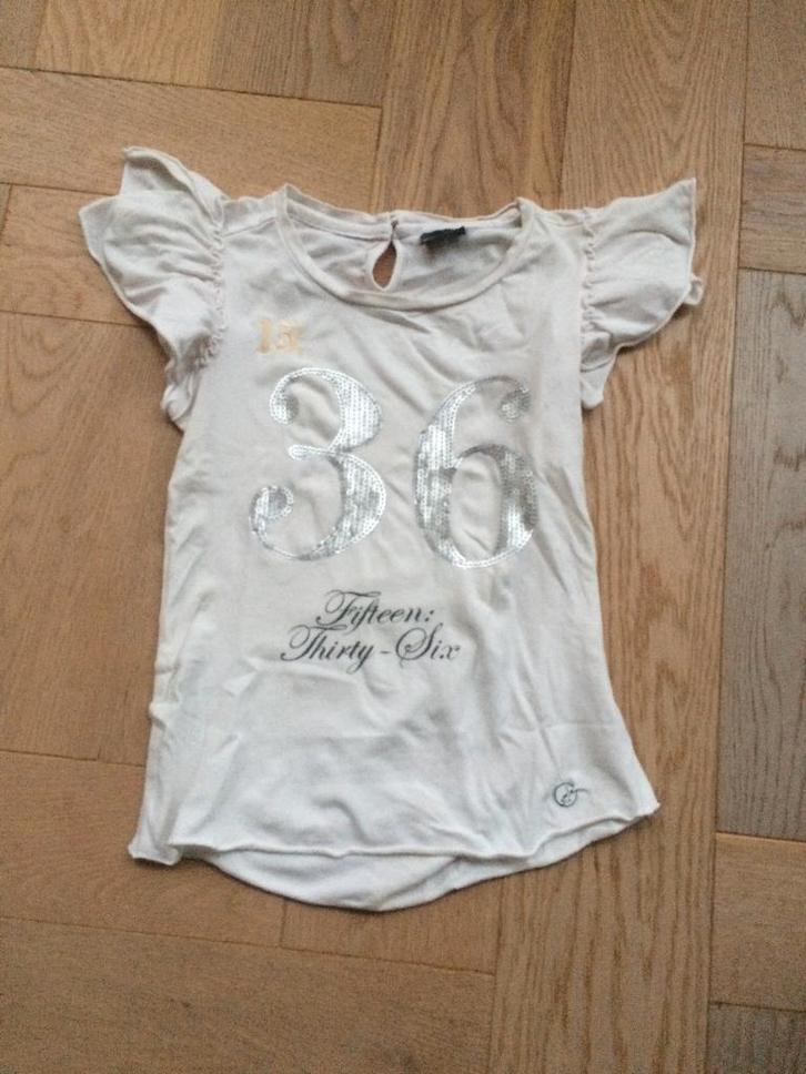 Superleuk shirtje met zwiermouwen van Baker Bridge 110/116, Kinderen en Baby's, Kinderkleding | Maat 110, Gebruikt, Meisje, Shirt of Longsleeve