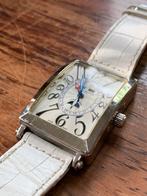 Franck Muller Wit met Silver Horloge - Reproductie of Echt?, Sieraden, Tassen en Uiterlijk, Overige merken, Overige materialen