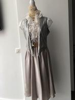 Als Nieuw H&M rok zilver grijs m l 38 40 elastische taille, Kleding | Dames, Maat 38/40 (M), H&M, Verzenden, Zo goed als nieuw