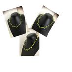 EXCLUSIEVE KETTING/COLLIER  GROEN EN GEEL., Verstelbaar, Overige kleuren, Verzenden, Nieuw