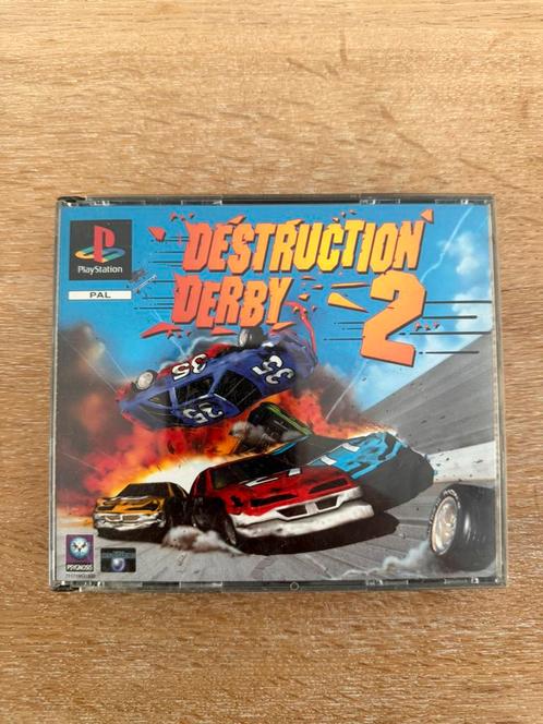 Destruction Derby 2 (PAL), Spelcomputers en Games, Games | Sony PlayStation 1, Gebruikt, Racen en Vliegen, 1 speler, Vanaf 3 jaar