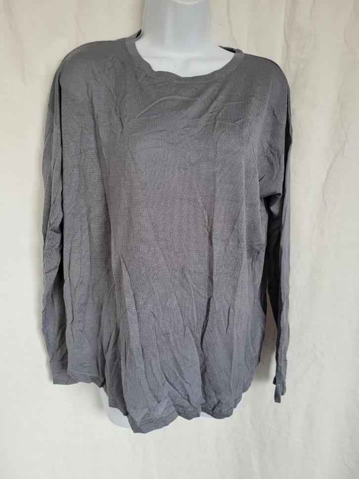 Mooi blauw damesshirt mt M merk H&M, Kleding | Dames, T-shirts, Zo goed als nieuw, Maat 38/40 (M), Zwart, Lange mouw, Ophalen of Verzenden