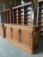 Massief olmen wandkast, 250cm breed, Ophalen