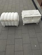 Luxe opbergkist met pareldecoratie TOPSTAAT, Ophalen, Minder dan 50 cm, 50 tot 100 cm, Teakhout