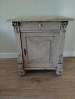 Grenen antiek whitewash jugendstil kastje, Ophalen, Gebruikt