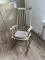 Taupe schommelstoel met zitkussen, Ophalen, Gebruikt, Hout, Eén