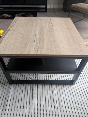 Salontafel hout antraciet en licht eiken  beschikbaar voor biedingen