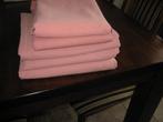 5 roze tafelkeedjes, Huis en Inrichting, Tafelkleden, Ophalen of Verzenden, Gebruikt, Rechthoek, Binnen