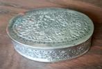 Schitterend handgemaakt opberg doosje Alpaca "nieuw zilver", Ophalen of Verzenden