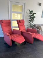 2 Prominent Frans Molenaar Relaxfauteuils Stof Op Accu L Xl, Huis en Inrichting, Fauteuils, Ophalen of Verzenden, Zo goed als nieuw