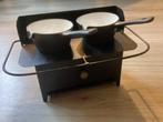 Vintage gourmetstel / kinder oven met gietijzeren pannenset, Ophalen of Verzenden, Zo goed als nieuw, 4 t/m 7 personen