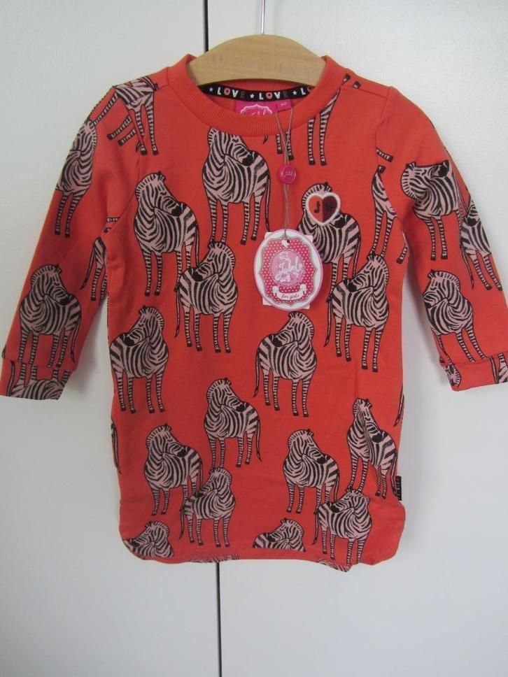 Nieuw jurkje met zebra's Jubel maat 92, Kinderen en Baby's, Kinderkleding | Maat 92, Nieuw, Meisje, Jurk of Rok, Ophalen of Verzenden