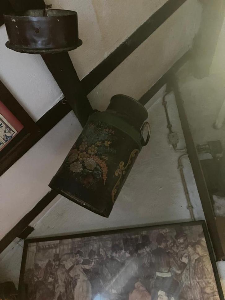 Antieke beschilderde melkbus, Antiek en Kunst, Curiosa en Brocante, Ophalen