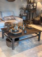 Robuuste Salontafel van Oud Wagonhout (120x100), Ophalen