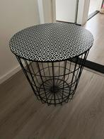 Opbergmand/Bijzettafel met print, Huis en Inrichting, Ophalen, Minder dan 45 cm, Minder dan 55 cm, Gebruikt