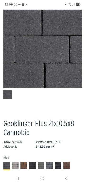 Mbi Geocolor Geoklinker kleurvaste sierbestrating 60 m2 beschikbaar voor biedingen