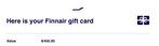 €1350 aan Finnair tegoed/vouchers/gift card, Tickets en Kaartjes, Drie personen of meer, Vliegtuig, Buitenland, Kortingskaartje