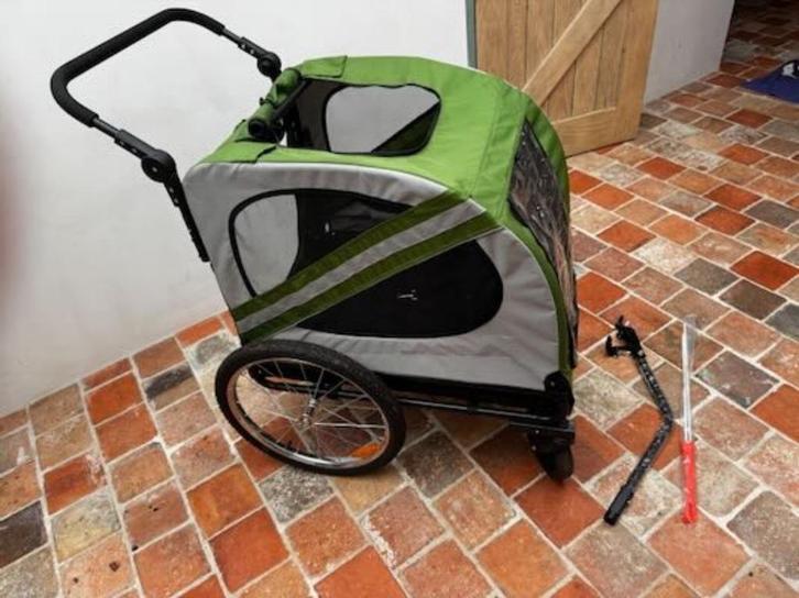 Honden 2 in 1 fiets/wandelkar Pawhut D00-144, Dieren en Toebehoren, Honden-accessoires, Zo goed als nieuw, Ophalen