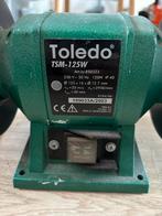 Toledo TSM-125W dubbele Werkbankslijpmachine, Ophalen of Verzenden, Gebruikt, Minder dan 700 watt, Werkbankslijpmachine