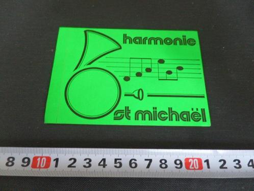 sticker Heugen Maastricht Harmonie St. Michaël, Verzamelen, Stickers, Zo goed als nieuw, Bedrijf of Vereniging, Ophalen