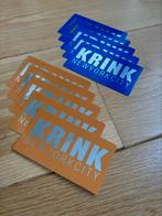 Krink stickers x10, Ophalen of Verzenden