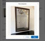 Ophalen in Gorinchem! Klassieke Spiegel zwart goudkleurig, Ophalen, 100 tot 150 cm, Zo goed als nieuw, 75 tot 100 cm