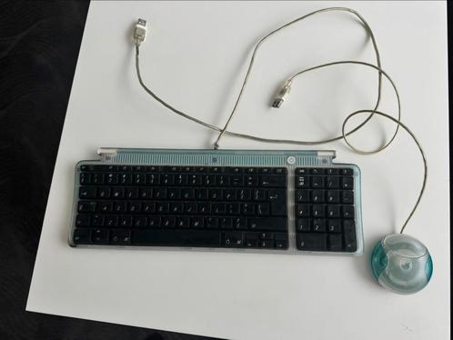 Vintage Apple USB keyboard en muis set M2452, Computers en Software, Toetsenborden, Gebruikt, Qwerty, Bedraad, Toetsenbord en muis-set