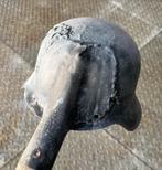 Ww2 duitse helm omgebouwd tot strontschep, Verzamelen, Militaria | Tweede Wereldoorlog, Ophalen of Verzenden, Duitsland, Helm of Baret