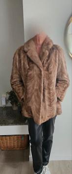 Vintage nerts  Bruine Bontjas, Kleding | Dames, Bruin, Maat 42/44 (L), Ophalen of Verzenden, Vintage