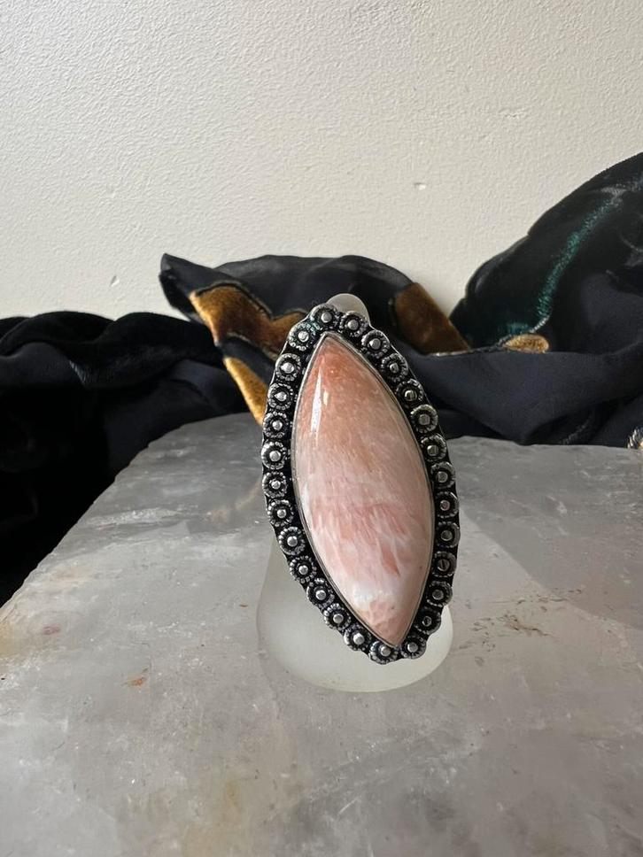 Scoleciet beschermt vrede harmonie balans intuïtie magie TIP, Sieraden, Tassen en Uiterlijk, Ringen, Nieuw, Dame of Heer, Roze