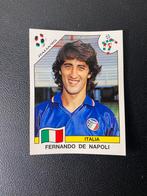 Fernando de Napoli - Italië - Panini WK 1990 Sticker, Ophalen of Verzenden, Zo goed als nieuw, Buitenlandse clubs, Poster, Plaatje of Sticker