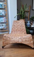 vintage Ikea easy chair/retro rotan stoel, Ophalen, Gebruikt, Riet of Rotan