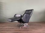 Nette elektrische blauwe leren relax fauteuil maat S, Huis en Inrichting, Fauteuils, Ophalen, Nvt, Nvt, Nvt