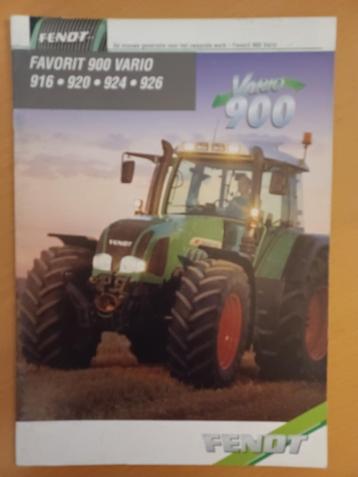 Folder Fendt Favorit 900 Vario 916, 920, 924 en 926  beschikbaar voor biedingen