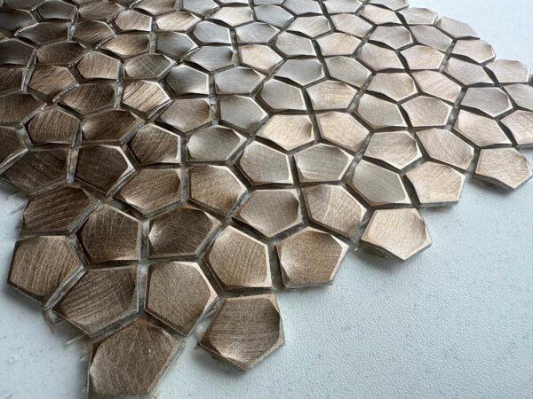 Grazy Pattern Gold | Mozaiek, Doe-het-zelf en Verbouw, Tegels, Nieuw, Wandtegels, Overige materialen, 20 tot 40 cm, 20 tot 40 cm