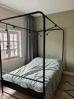 VT wonen Bunk hemelbed 120x200 (twijfelaar), Ophalen, Gebruikt, Zwart, Twijfelaar