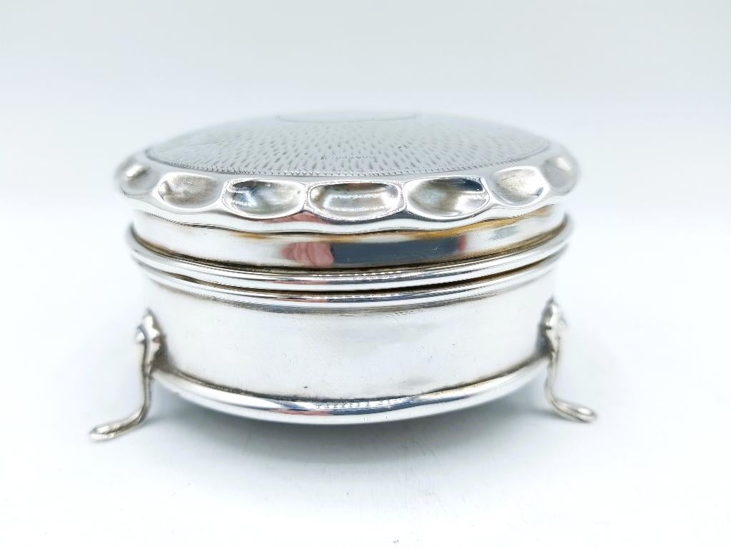 Zilveren ringdoosje, Engeland, 1911, Verzenden, Zilver