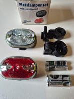 Nieuwe Fietslampenset LED Voor & Achter, Waterbestendig, Nieuw, Ophalen of Verzenden, Batterij
