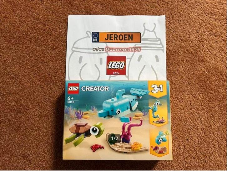 Lego 31128 CREATOR 3in1 Dolfijn en schildpad (nieuw & misb), Kinderen en Baby's, Speelgoed | Duplo en Lego, Nieuw, Lego, Complete set